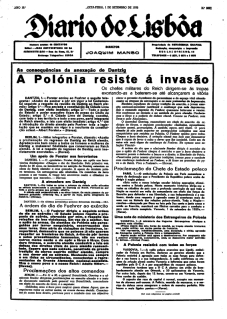 Diário de Lisboa, 1 set 1939